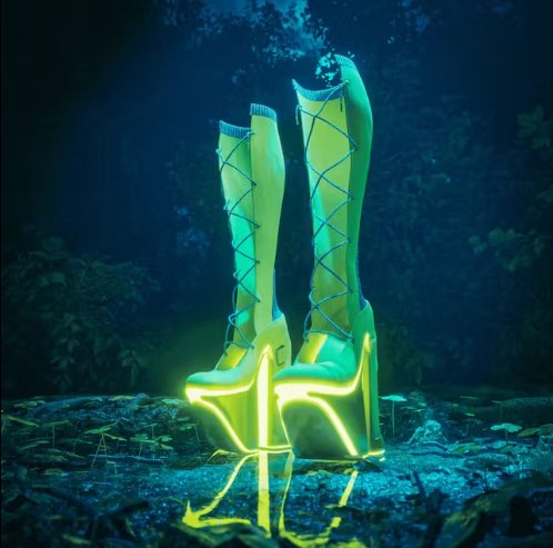SpaceCarve's tweet photo. Love what @thefabricant are doing. Just picked up a wild pair of Lace Boots thanks to the insights from @nftnow https://t.co/zjlBlxzlGQ