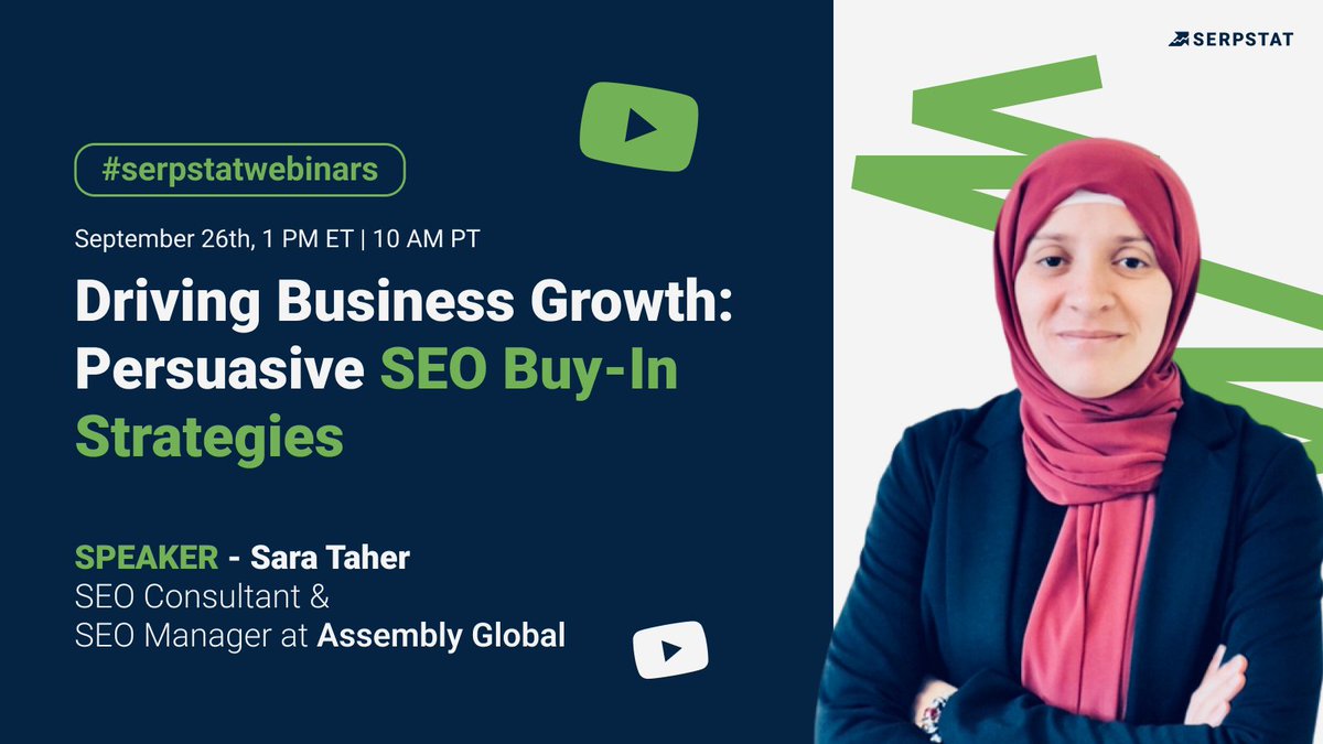 📣 Struggling to get the green light for your SEO projects? Don't miss our upcoming webinar featuring @SaraTaherSEO, an SEO manager who has been doing SEO since 2014! Learn how to forge alliances with decision-makers, overcome objections, and demonstrate the ROI of SEO