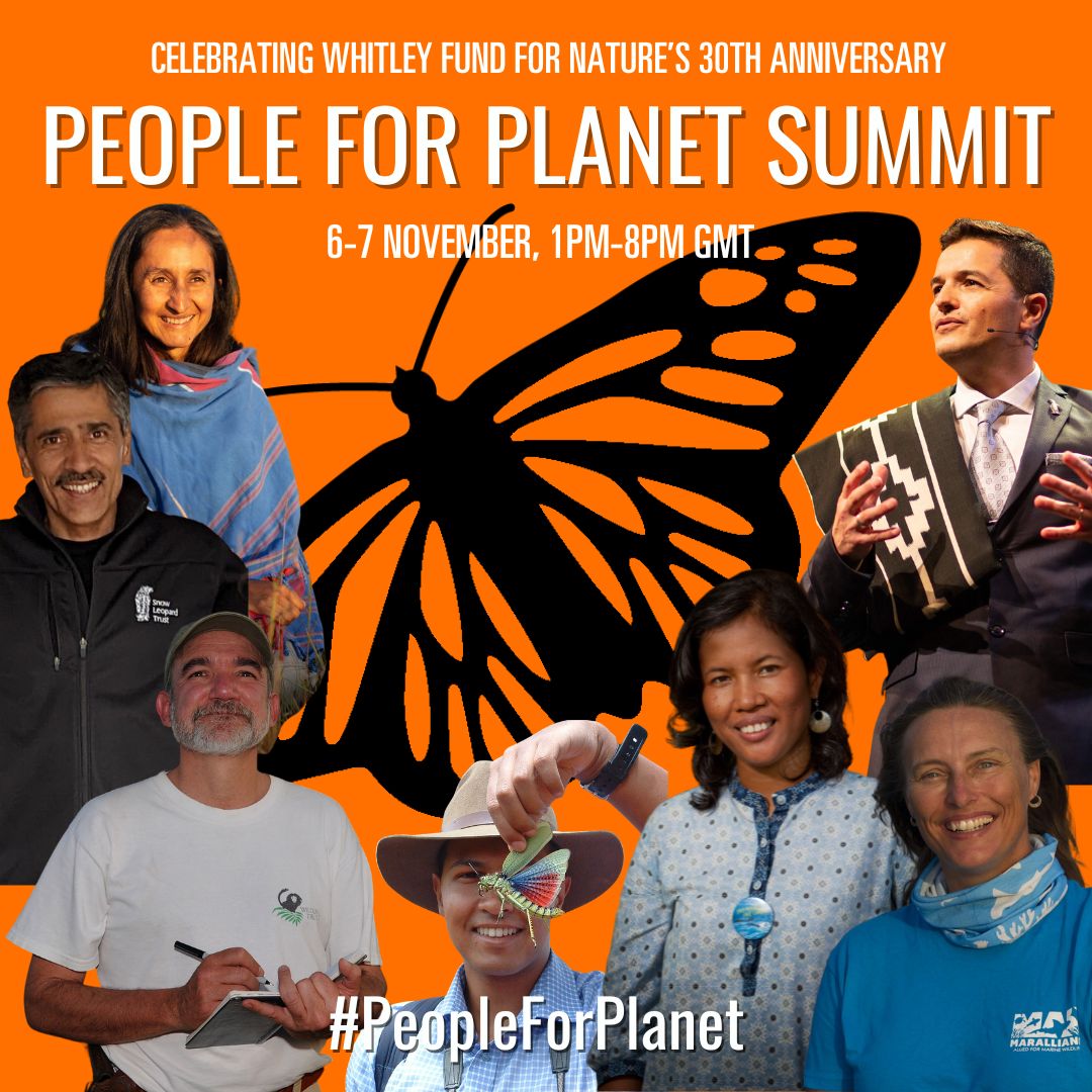 Join the world’s top conservation experts from across the Global South for @whitleyawards 2-day #PeopleForPlanet Summit.

Taking place at the Royal Institution in London on 6th &amp; 7th November, the event marks the charity’s 30th Anniversary.

Ticket sales: whitleyaward.org/events/wfns-30…