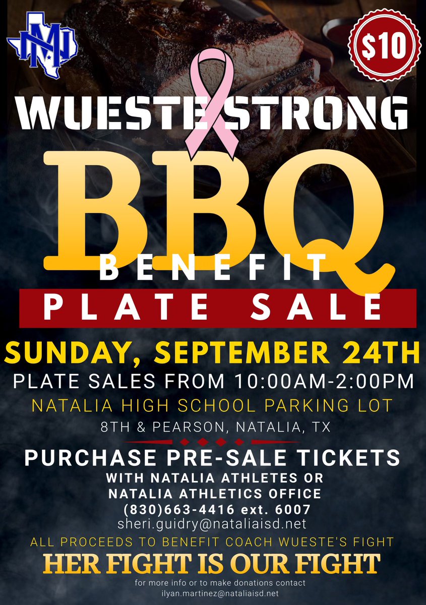 NataliaSports's tweet photo. Join us on Sunday for a great cause! 
Her fight is our fight! #WuesteStrong https://t.co/PulhcIstj8