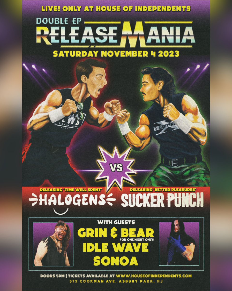 HalogensNJ's tweet image. TIME WELL SPENT // 🕰️ 👍💲

Double EP ReleaseMania: 11/04/23 
(ON SALE NOW!)
EP Release Date: Unknown

Photo by @cm_nj 
Poster by Design After Death