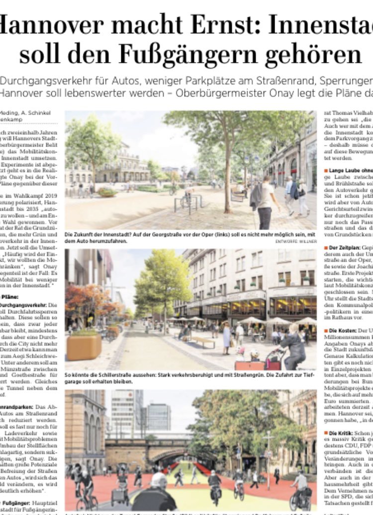 SwantjeMichael1's tweet photo. #Hannover stellt die Menschen in den Mittelpunkt der Verkehrsplanung.
Mit diesem Konzept wird Hannover in Deutschland zum Vorbild, denn die Fragen um Verkehr und öffentlichen Raum beschäftigen viele Kommunen.
👉 und jetzt: auf in die Umsetzung!
#StädtefürMenschen https://t.co/eqrStsikMm