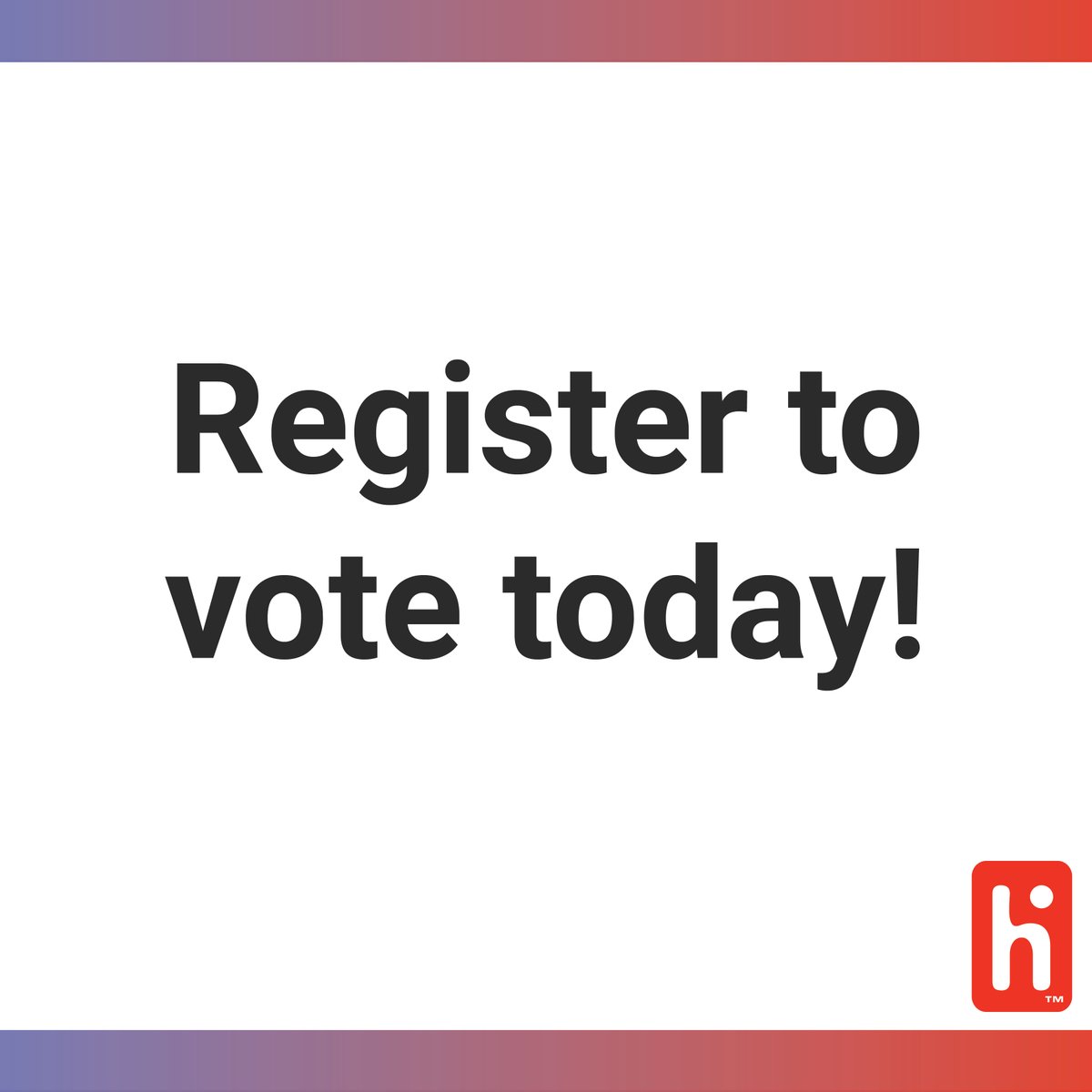 HartInterCivic's tweet photo. Today is #NationalVoterRegistrationDay! Register to vote, update your information and more at https://t.co/wdutL4Byvx. See you at the polls!
#VoteReady #hartintercivic https://t.co/MdPpXf6q0h