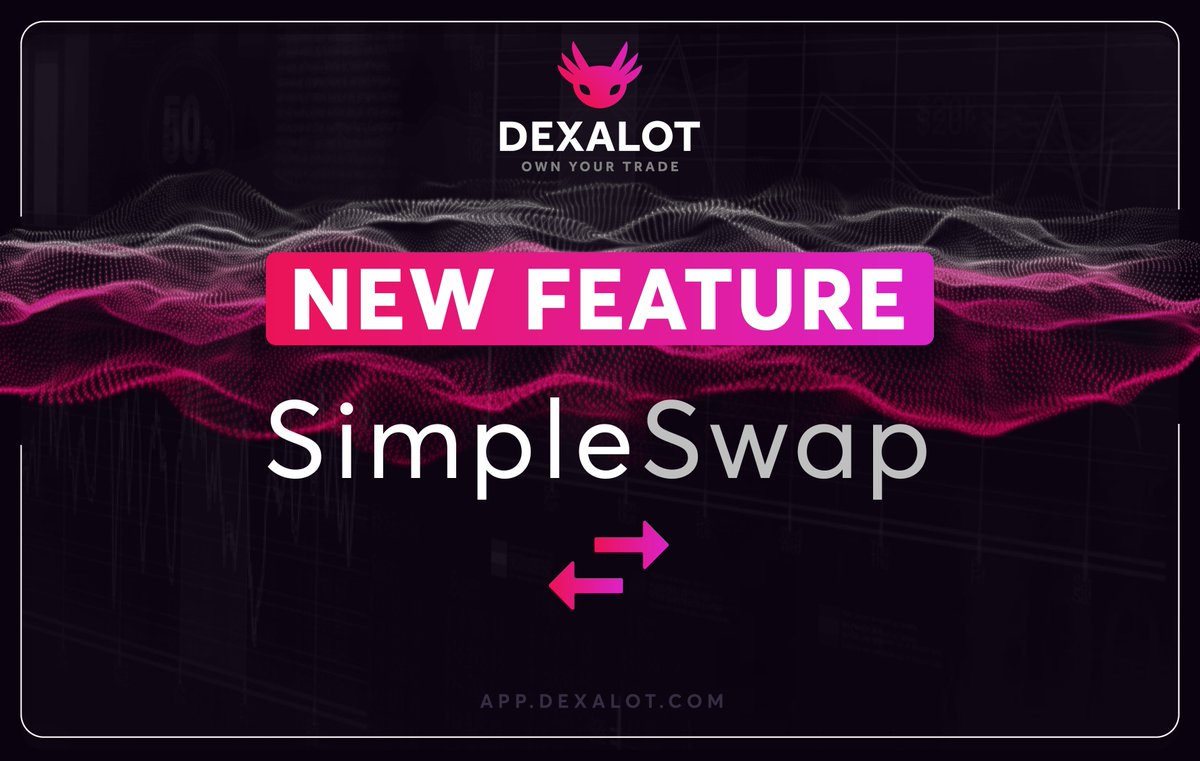 The next stage of Dexalot's evolution has arrived. 

Introducing SimpleSwap, a new and powerful tool for traders to swap between tokens quickly and easily via a clean and uncluttered interface. 

Read more via <a href="/blockchainrptr/">Blockchain Reporter</a>:
blockchainreporter.net/dexalot-elevat…
 
Then, join us Today
