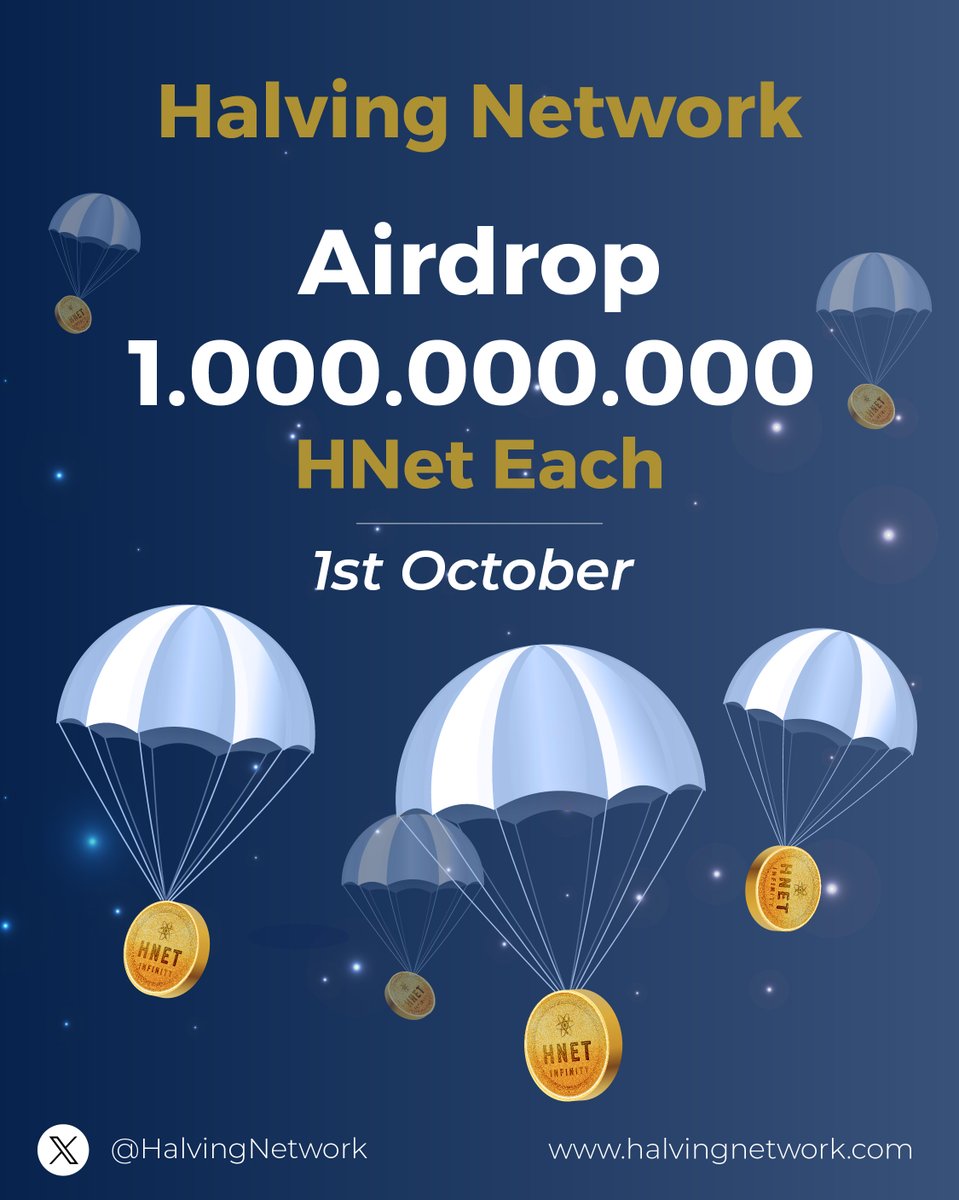HalvingNetwork's tweet image. @HalvingNetwork #HNet 1st October