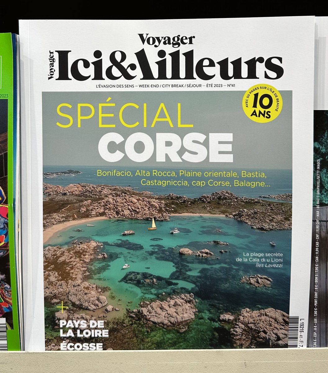 Notre nº41 est encore disponible dans vos kiosques pendant une dizaine de jours! 📚🌍#Presse #Voyage #Tourisme #Corse #DixAns