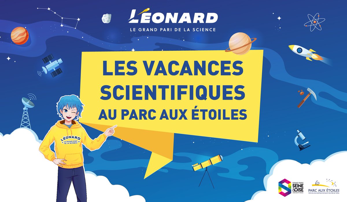 📢 Découvrez le programme des vacances d'automne, inscrivez-vous aux ateliers scientifique (pour les enfants) et/ou aux visites guidées (pour tous) via ce lien 👉 parcauxetoiles.gpseo.fr/node/673/
<a href="/CUGPSEO/">Grand Paris Seine & Oise</a> <a href="/OTI_GPSEO/">OTI Terres de Seine</a>