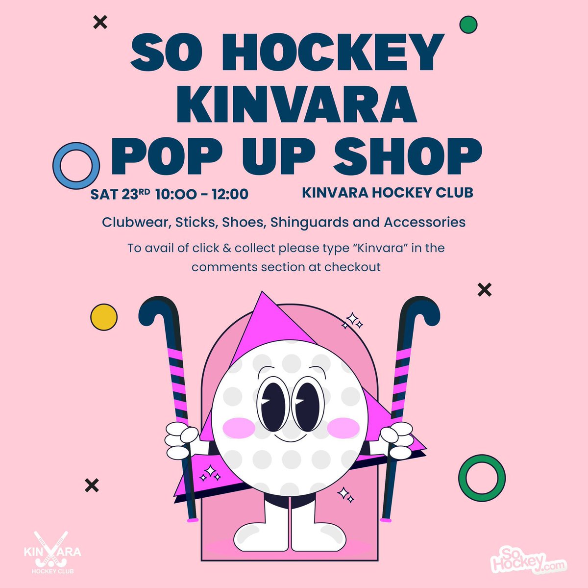 KINVARA POP-UP SHOP 😍😩

This Saturday we will be at @KinvaraHockey for a pop up shop 👀 click and collect options are available 😮
.
.
#sohockey #fieldhockey #hockey #kinvarahockeyclub #kinvara #kinvarahockey