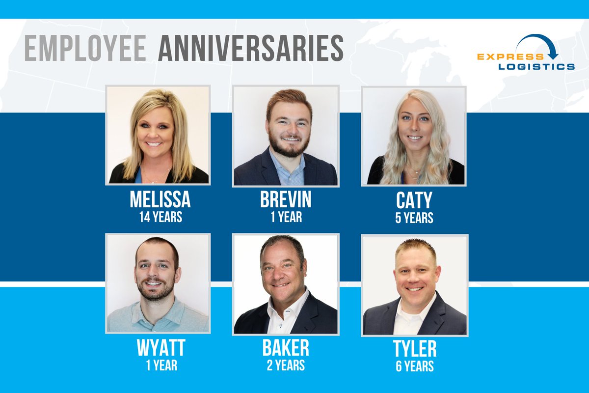 explogistics's tweet photo. We've got quite a group celebrating their ELI anniversaries in September! Thank you all for everything that you do. Happy
anniversary! https://t.co/CieCHU1yzV