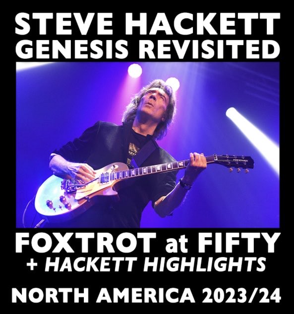 My Foxtrot At 50 + Hackett Highlights Tour will return to the USA in 2024! Tickets on sale from September 22nd. All details via: hackettsongs.com/news/tour-foxt…