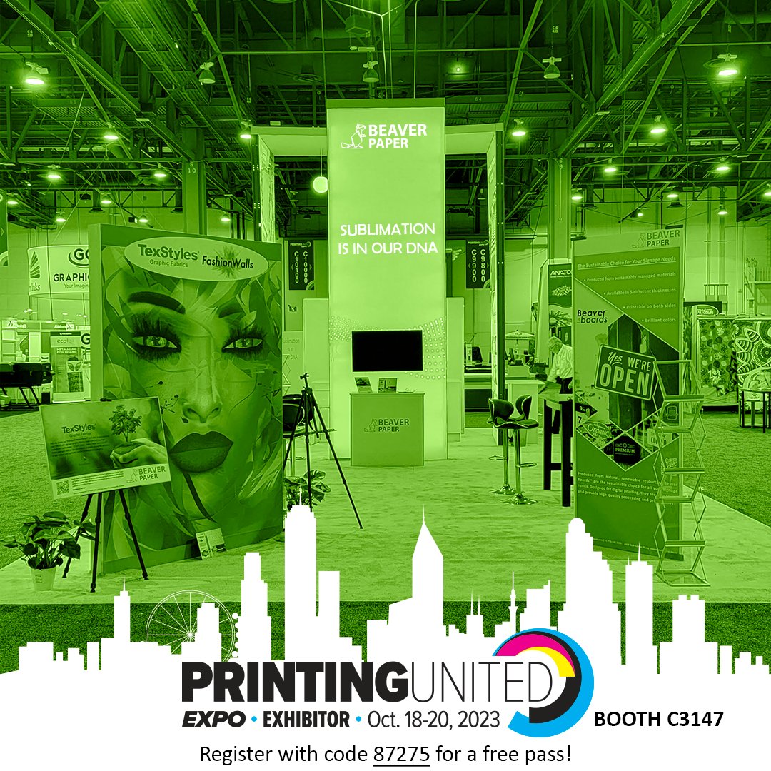📢 Just a friendly reminder: Only one more month to go until #PRINTINGUnited! We're eagerly looking forward to seeing all your friendly faces! 😄📅

Register now! > compusystems.com/servlet/ar?evt…

#Beaverpaper #Dyesublimation #PrintingIndustry #DigitalPrinting #WideFormatPrinting