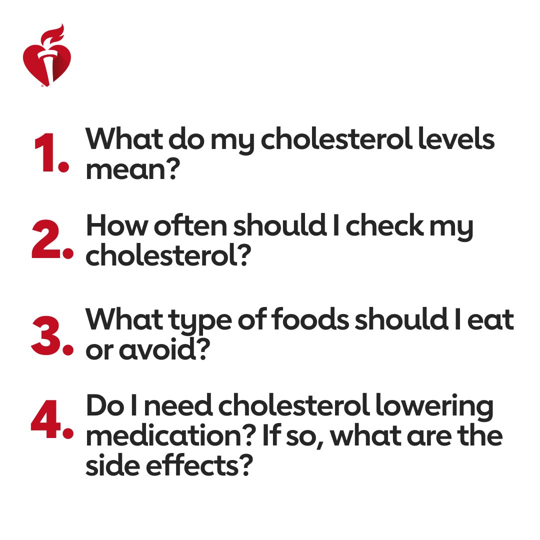 HeartNebraska's tweet image. Talk with your doctor about cholesterol, specifically #LDLcholesterol – the “bad” cholesterol raising the risk of heart disease and stroke. Here are some questions to get the conversation started 👇 

Learn more at spr.ly/6018P4vga. LDL-C initiative sponsored by Amgen.