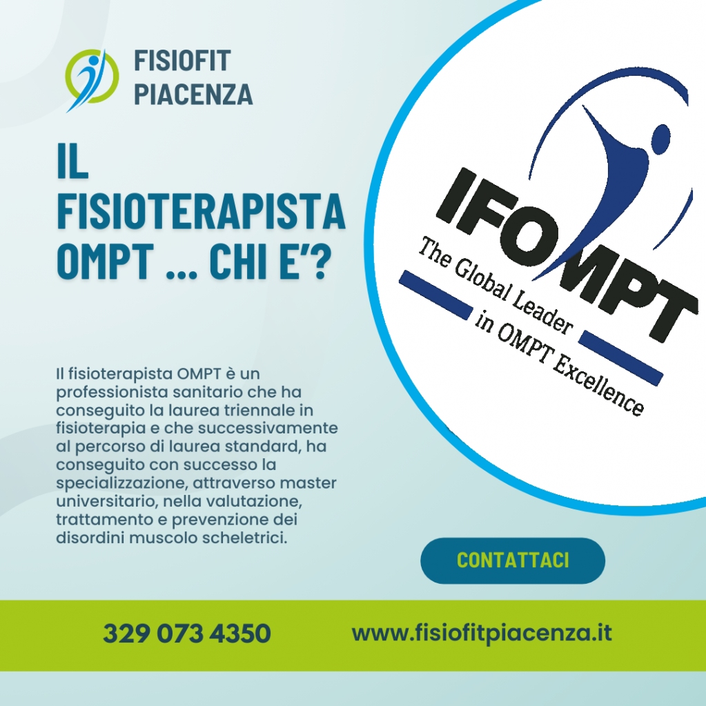 FisiofitP's tweet photo. Chi è il #fisioterapista OMPT ? 
Il fisioterapista #OMPT è un professionista sanitario che ha conseguito la #laurea triennale in fisioterapia e che successivamente ha conseguito con successo la specializzazione
🔥 Scopri di più --> https://t.co/OLwyHLCxG3
#riabilitazione #salute https://t.co/7xrQRXJbpy