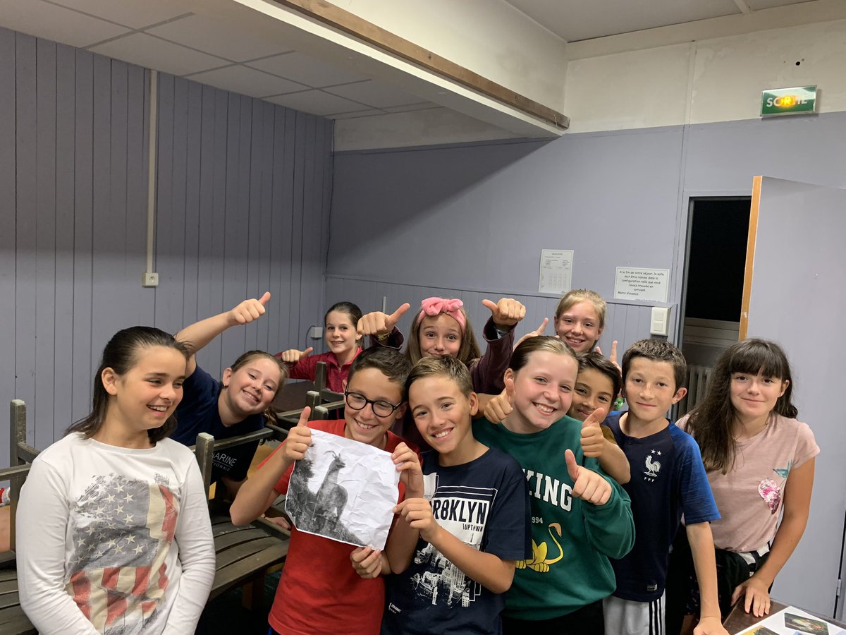 Course d’orientation et Escape game sur le thème du Dahu cet après-midi.