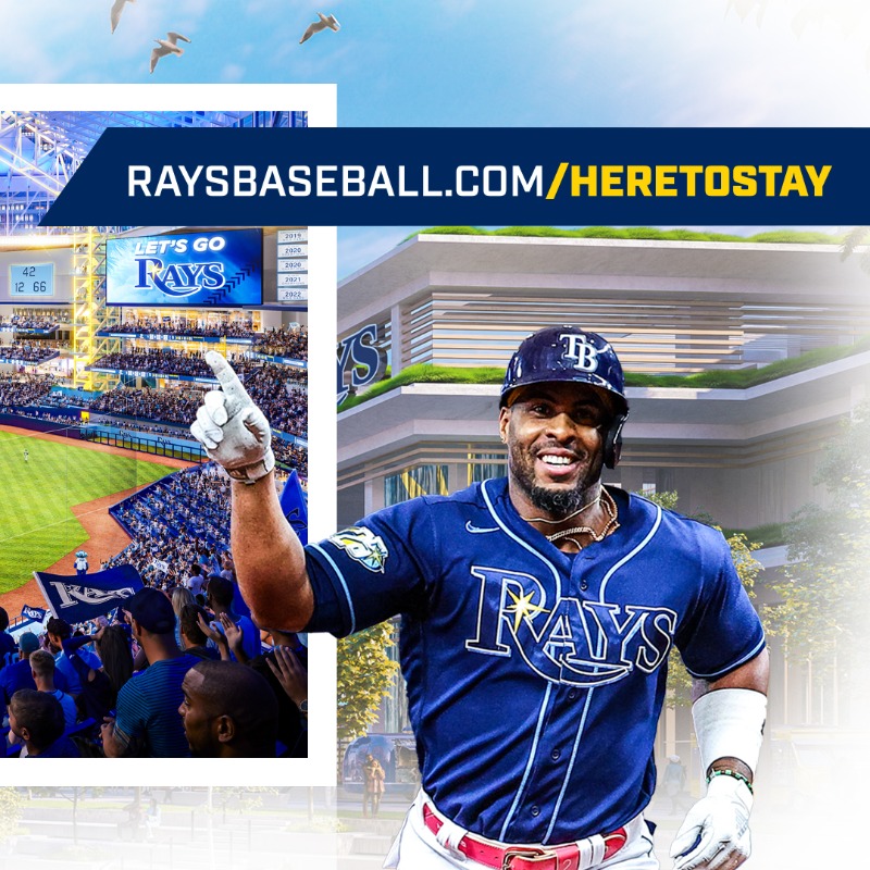 RaysBaseball's tweet photo. Get ready for a whole new gameday experience. 

#HereToStay | @histgasplantstp @StPeteFL @vspc