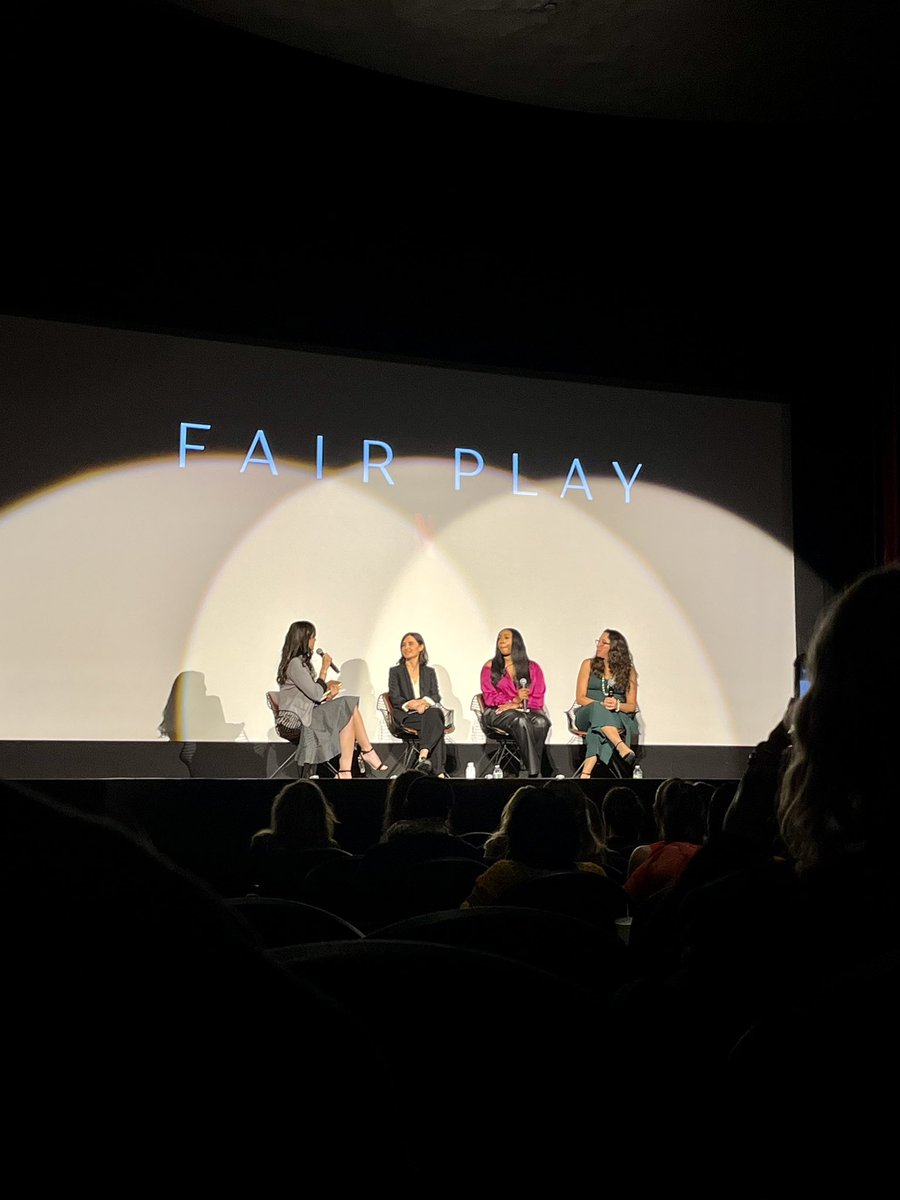 GitaPR's tweet image. An exclusive screening of Fair Play…thank you @ForbesWomen 

The thriller film premieres on @netflix  October 6th. 

#teamgitapr #forbeswomen #fairplaymovie #pragency