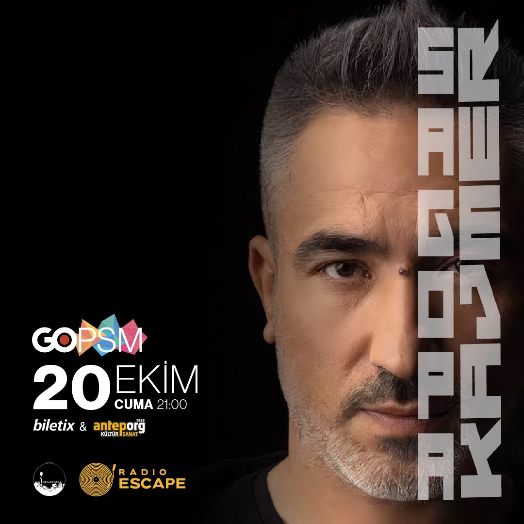 gopsm_official's tweet photo. 20 Ekim’de Sagopa Kajmer, GOPSM sahnesinde sevenleri ile buluşuyor, hep birlikte şarkılarını söylüyoruz. 

Biletler #Biletix’te ve #AntepOrg’ta.
Satış linki bio’da… #sagopakajmer #gopsm #gaziantep https://t.co/9c6RFdOvjC
