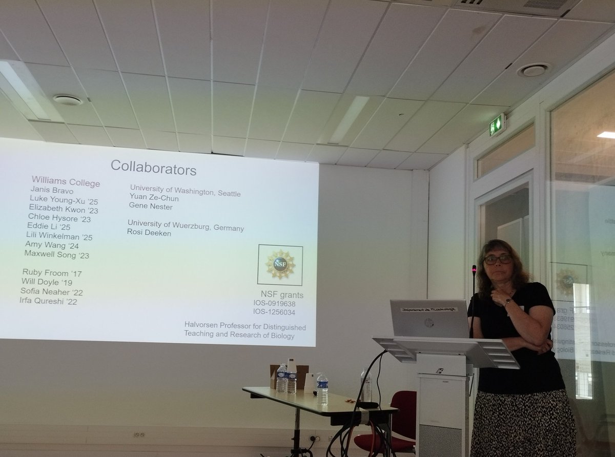 During this 1rst day of Agrobacterium23 <a href="/I2BCParisSaclay/">I2BC Paris-Saclay</a>, two interesting talks on T6SS roles in Agrobacterium interaction plant host by Lois Banta from <a href="/WilliamsCollege/">Williams College</a> and Céline Lavire from <a href="/ecomicrolyon/">EcoMicroLyon</a>