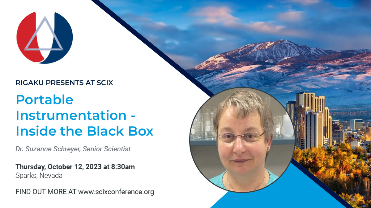 RigakuAnalytic's tweet photo. Meet us at @FACSSnetworking!
Visit booth 712 for a demonstration on our handheld #raman portfolio.
Dr. Suzanne Schreyer will be presenting on Thursday morning. See below for more details.
#scix #scix2023 #facss #science #analyticalchemistry #chemistry #rigaku https://t.co/WplCdIdvWv