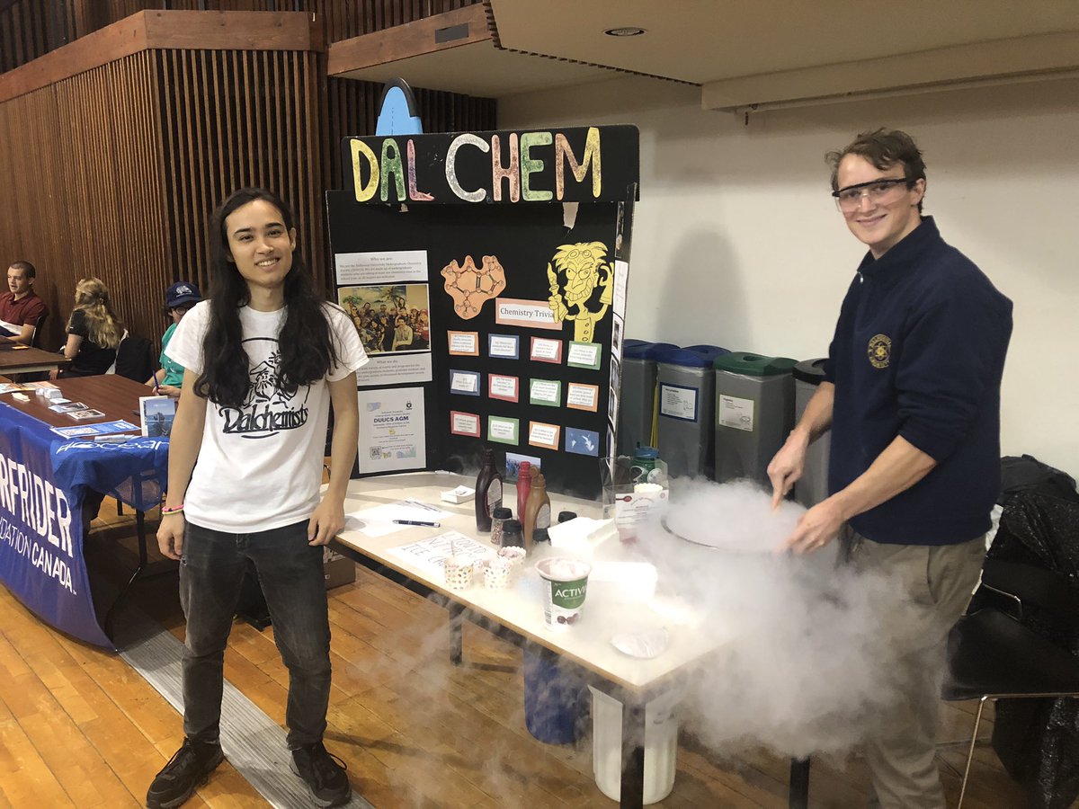 Come visit DUUCS at the Dal Society Expo happening today in the SUB!!!

They are serving up LN2 ice cream while supplies last!

<a href="/DalScience/">Dalhousie Science </a> <a href="/DalhousieChem/">Dalhousie Chemistry</a>