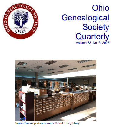 Ohio Genealogical Society tweet media
