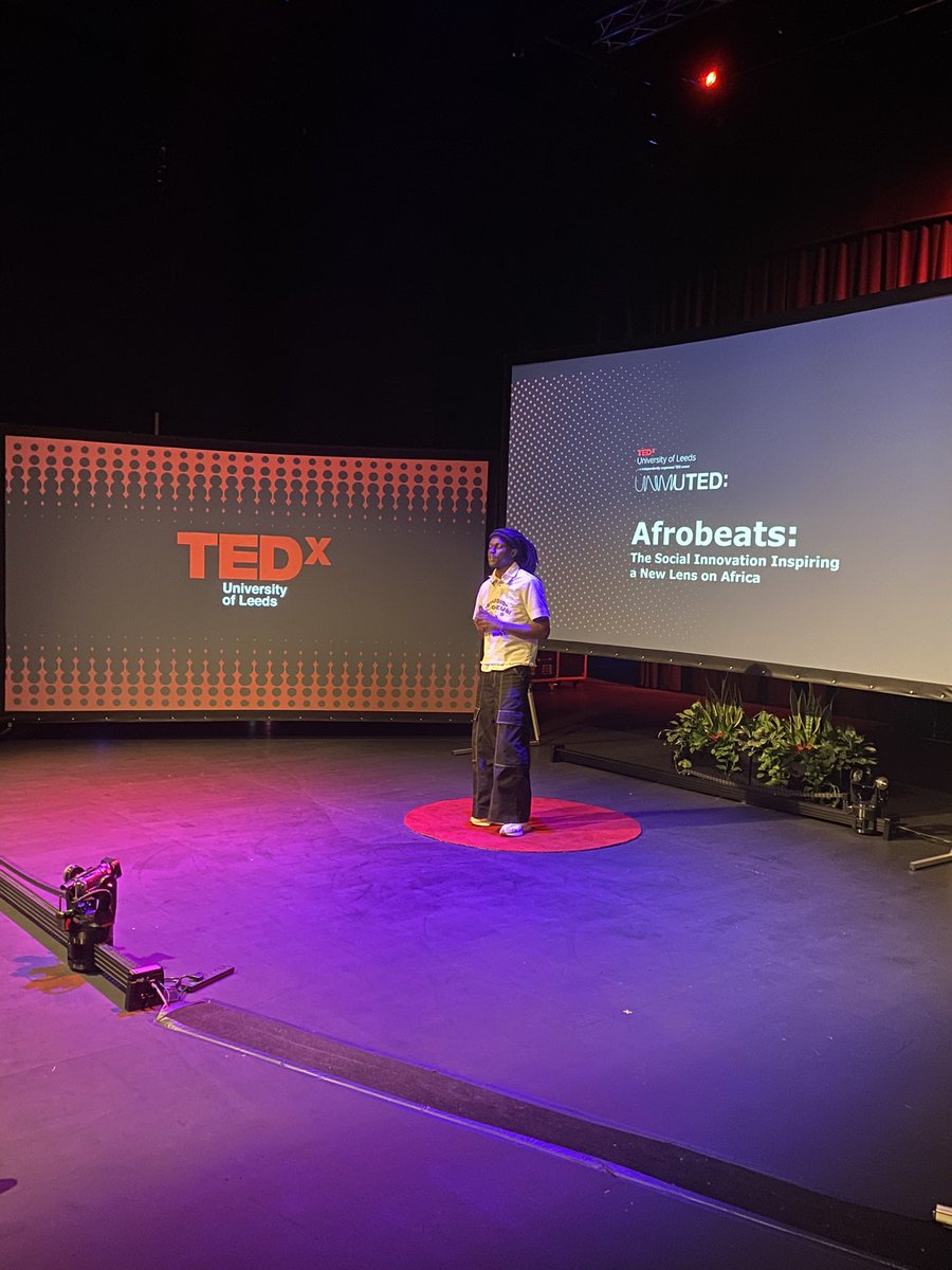 Thank you Victor for a thought provoking talk on the globalization of Afrobeats and it’s emerging presence as a powerhouse in modern music

#TEDxUniversityofLeeds #UniversityofLeeds
#fyp #unmuted #TEDx #ideasworthspreading #Leeds #TEDtalk