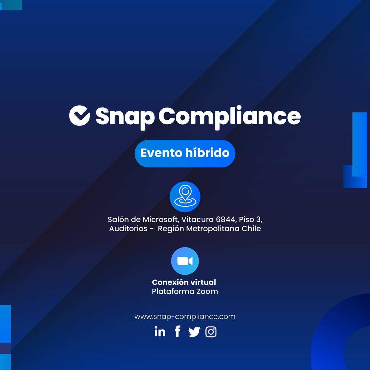 SnapCompliance's tweet image. 🚀​¡Gracias a nuestros valiosos sponsors por ser parte esencial de nuestro evento estrella &quot;𝗧𝗲𝗰𝗵 𝗟𝗶𝗻𝗸&quot; de Snap Compliance.✅ ​

📍17 de octubre en Santiago de Chile o🔗regístrate ahora para no perderte esta oportunidad: bit.ly/Tech_Link

#SnapCompliance #TechLink