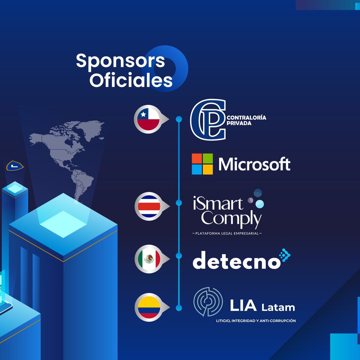 SnapCompliance's tweet image. 🚀​¡Gracias a nuestros valiosos sponsors por ser parte esencial de nuestro evento estrella &quot;𝗧𝗲𝗰𝗵 𝗟𝗶𝗻𝗸&quot; de Snap Compliance.✅ ​

📍17 de octubre en Santiago de Chile o🔗regístrate ahora para no perderte esta oportunidad: bit.ly/Tech_Link

#SnapCompliance #TechLink