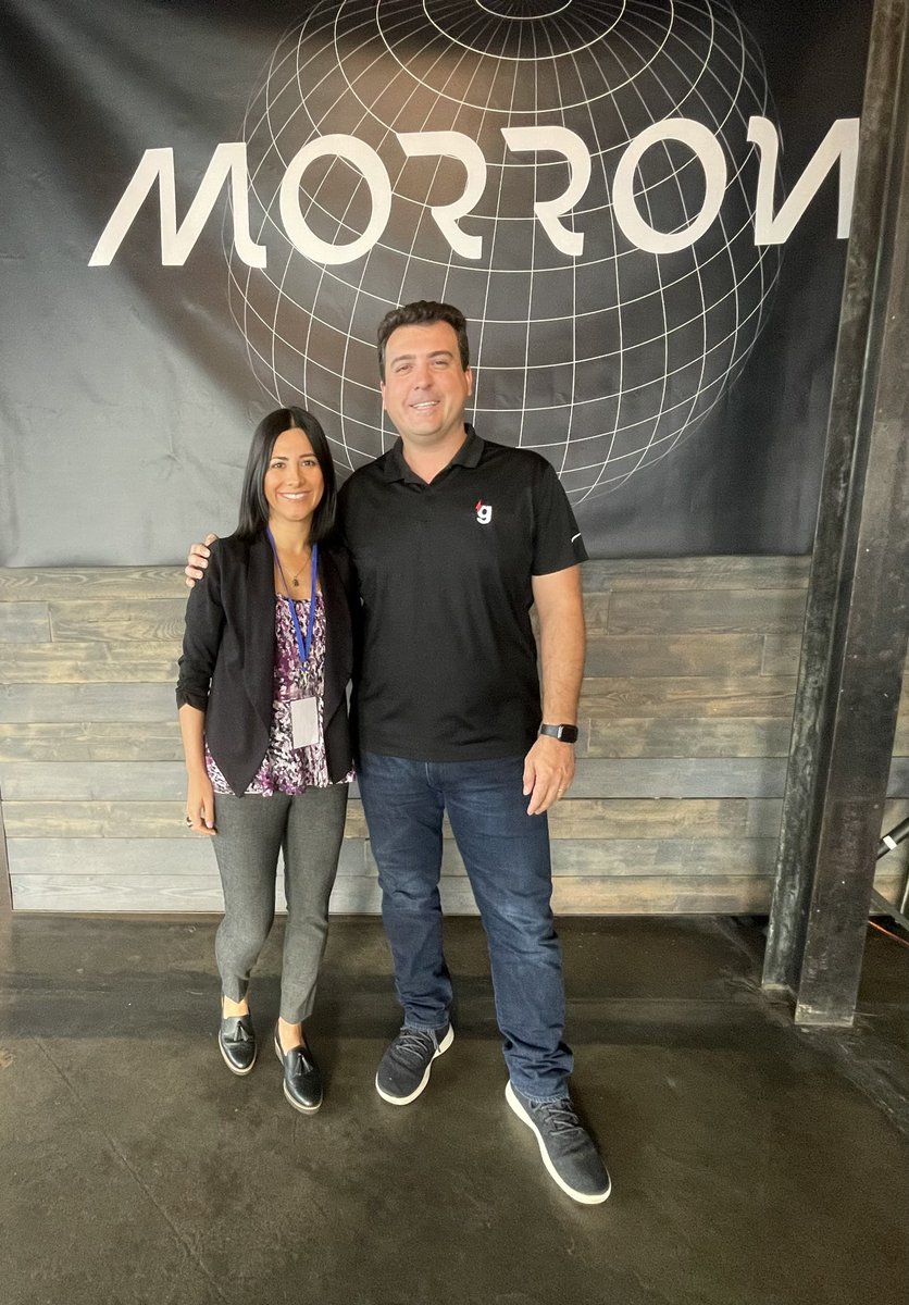 Troy and Vanessa from @gener8tor spotted at the #morrowsummit2023