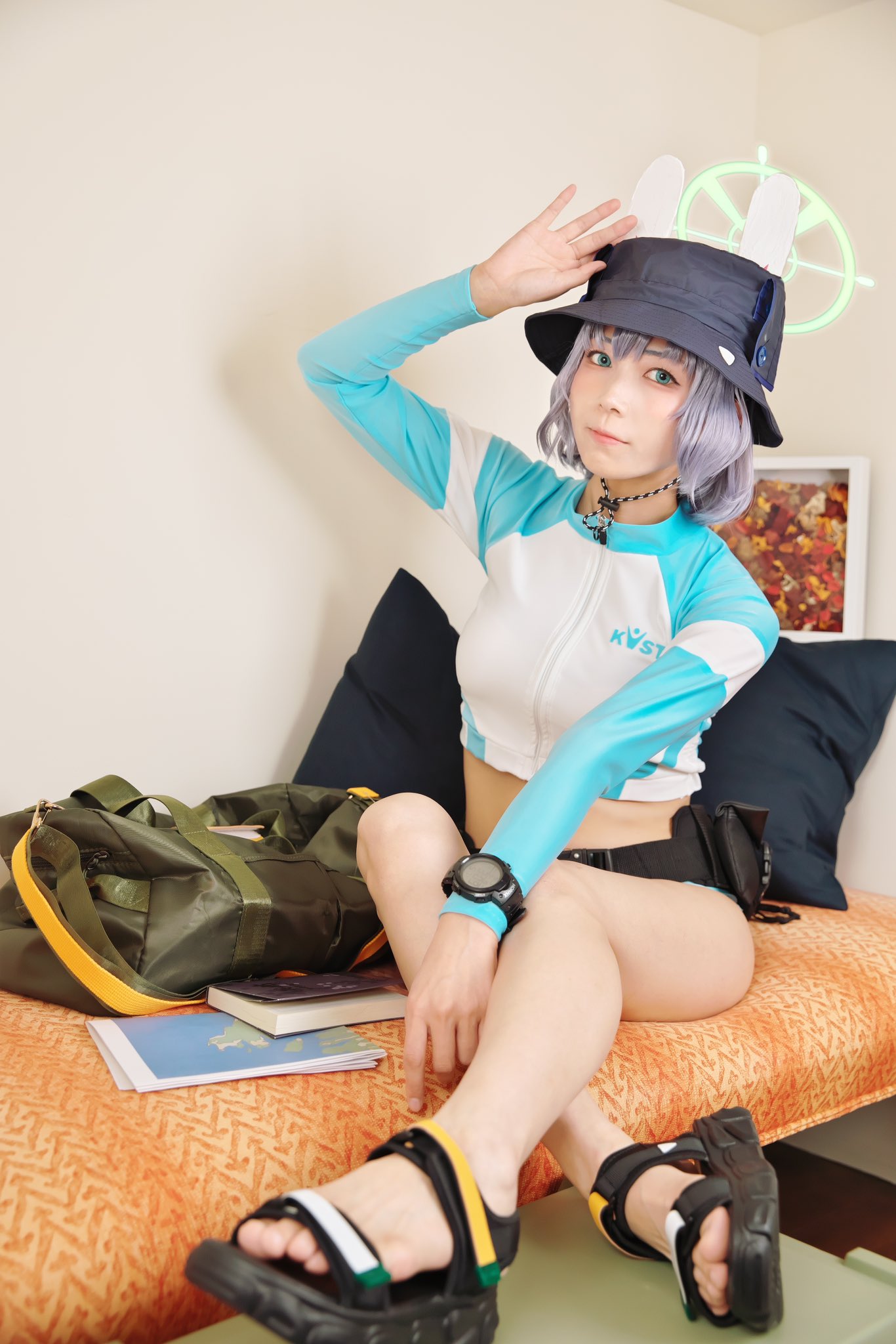 ブルーアーカイブ空井サキ 水着 コスプレ道具靴 空井 サキ(水着