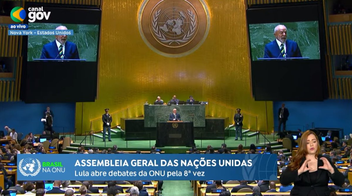 Resumo do discurso estadista de Lula na ONU:

- Homenageou às vítimas de tragédias mundiais;

- Reafirmou a confiança na humanidade e destacou a crise climática como uma realidade urgente;

- Fome e a desigualdade global como desafios centrais;

- Mencionou a volta do Brasil à