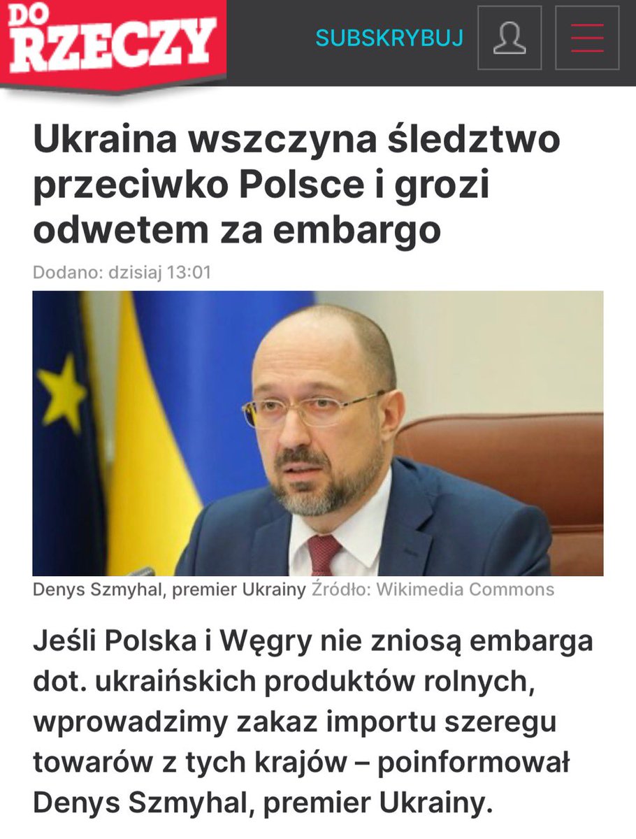 Ukraina ma na tyle wolnego czasu, że postanawia rozpętać wojnę handlową z Polską. Wyciągać ręce po pomoc i socjal to są pierwsi. Rząd PiS liczył za to na wdzięczność a dostał gest Kozakiewicza. @KONFEDERACJA_ od początku wzywała do stawiania na polski interes narodowy!