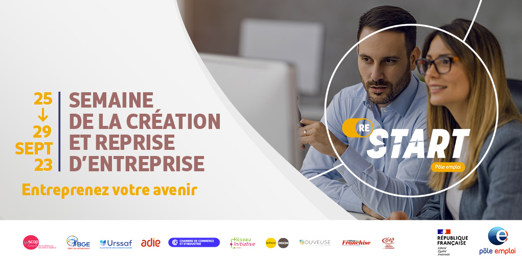 [#LeSaviezVous] 📢 @pole_emploi HDF et ses partenaires vous proposent 15 webinaires gratuits à l’occasion de la semaine #ReStart🚀

De l’idée au projet, de l'entreprenariat à la franchise,... retrouvez toutes les thématiques et les experts ⤵️

 📲💻👉plmpl.fr/c/r6z3A