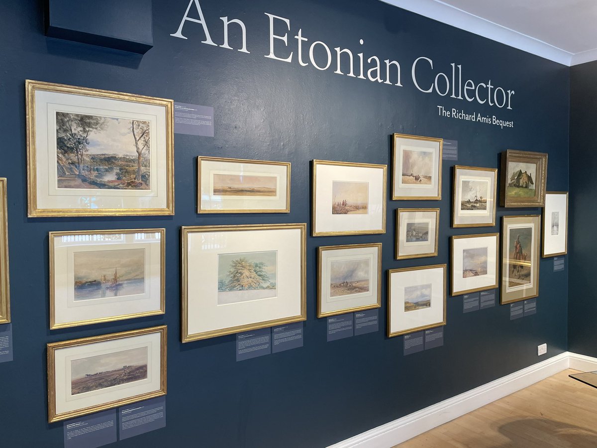Our loan exhibition of watercolours from Eton College, the bequest of Richard Amis, continues until 27th September, open Monday to Friday 10am to 6pm #britishwatercolours #etoncollege #watercolours #jmwturner #dewint #davidcox #exhibition #art #britishart