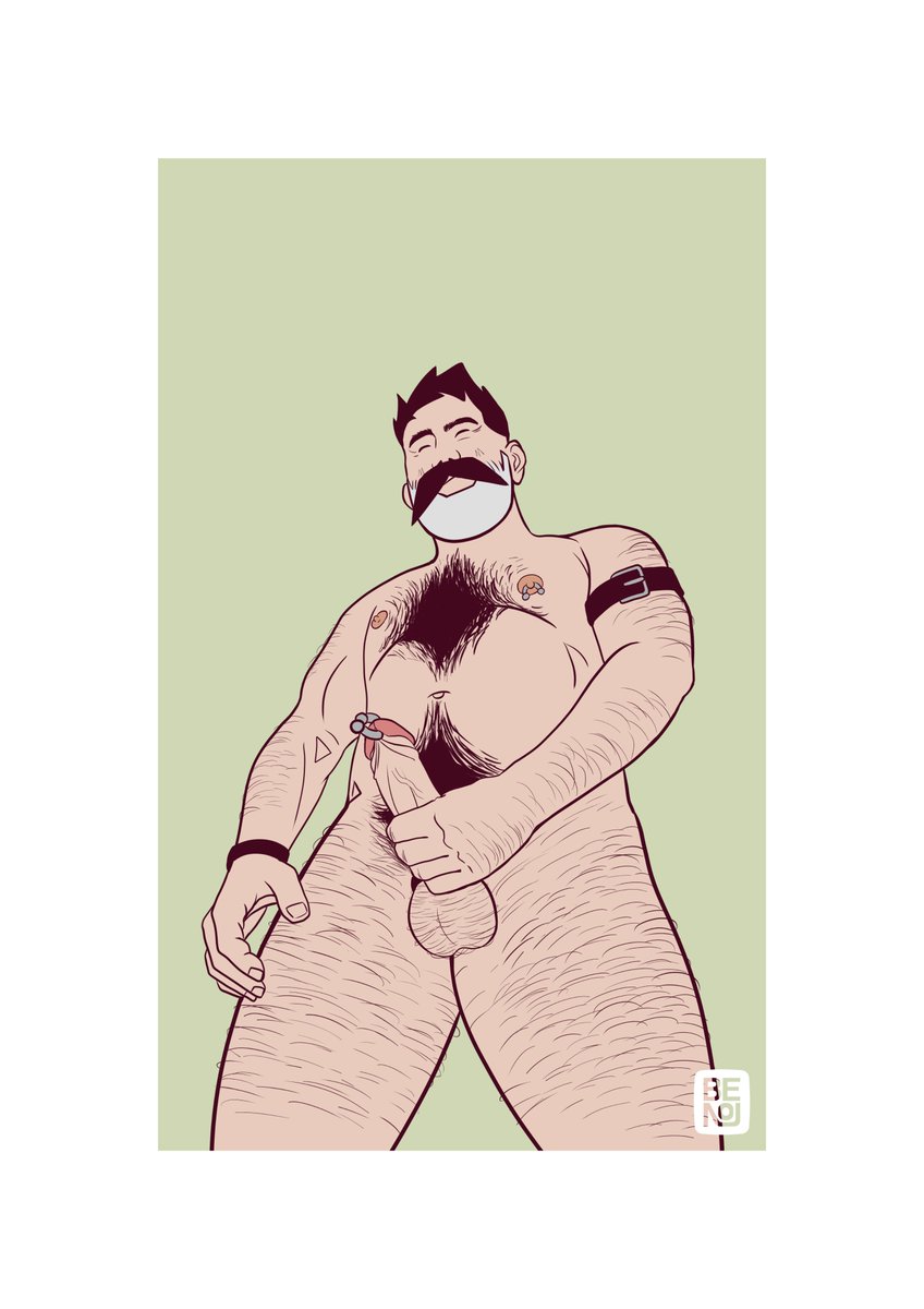 It's time to post !

New daddy pose !

#NSFWart #Daddy #Naked #nsfwaccount #draw #gay #men #hairy #mustache #leather
