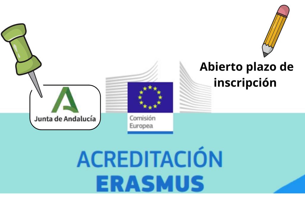 📣Abierto plazo de inscripción para la  Acreditación Erasmus en el Ámbito de la Educación Escolar y Permanente. Convocatoria 2023. Más información en: juntadeandalucia.es/educacion/secr…