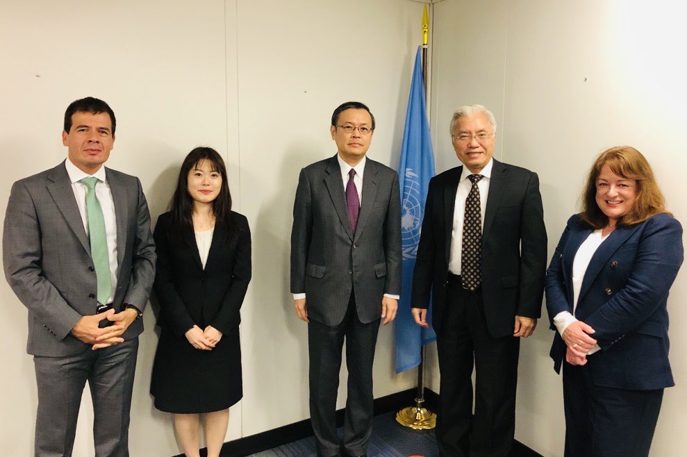Mr. Weixiong Chen, Deputy Executive Director of <a href="/UN_CTED/">United Nations CTED</a>, welcomed H.E. Akira SUGIYAMA, Japan's Ambassador for International Cooperation on Countering Terrorism &amp; Organized Crime. Discussing strategic partnership, planned #CTC visits in 2024, and strengthening global #CT efforts.