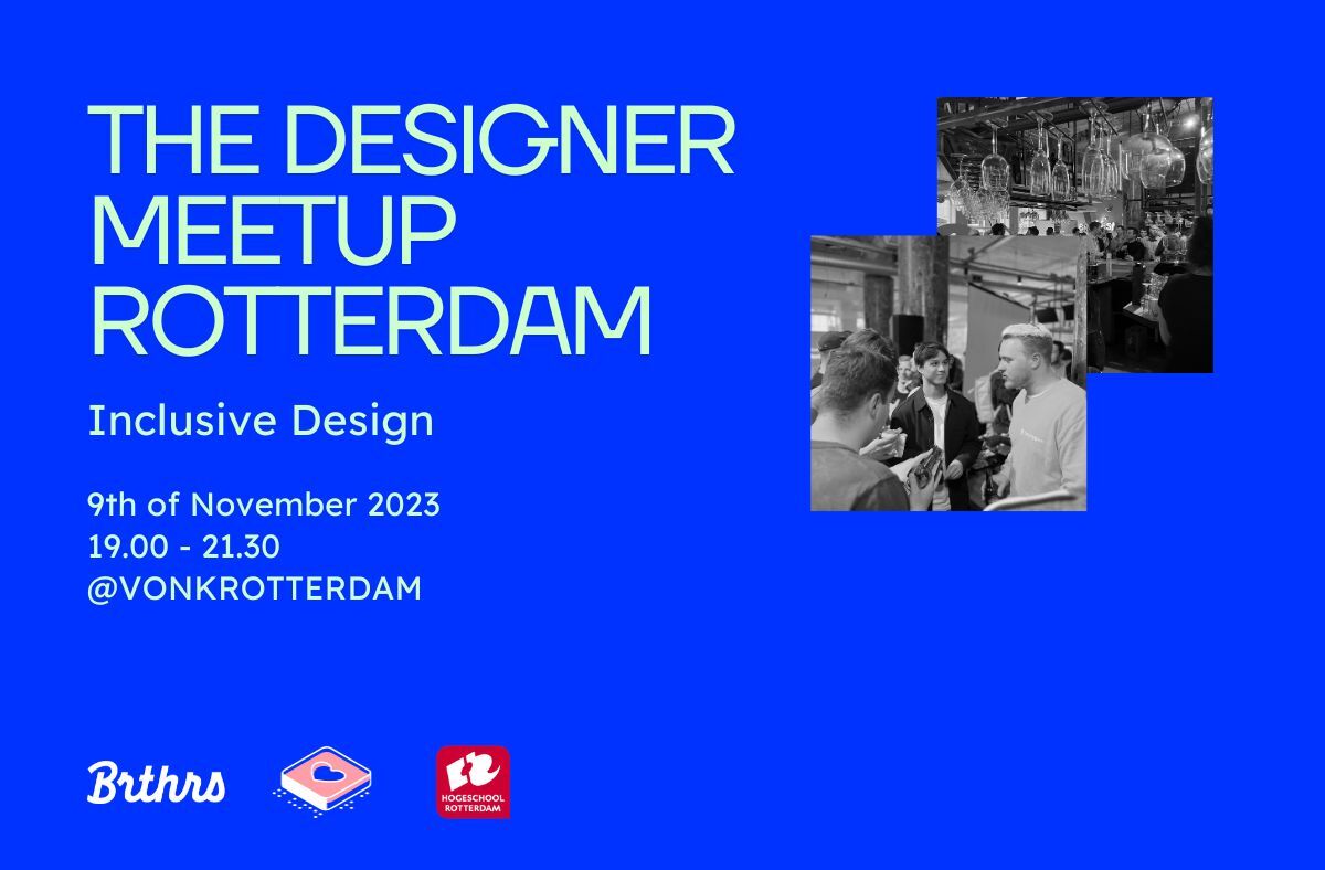 🗓️ Save the date: November 9th, 2023! Join us at VONK Rotterdam for The Designer Meetup.

🦾Expect insightful keynotes, networking, and exploring the latest trends in inclusive design. Stay tuned for more..

RSVP👉🏻t.ly/wZQgu

#DesignerMeetup #DesignTrends #Networking