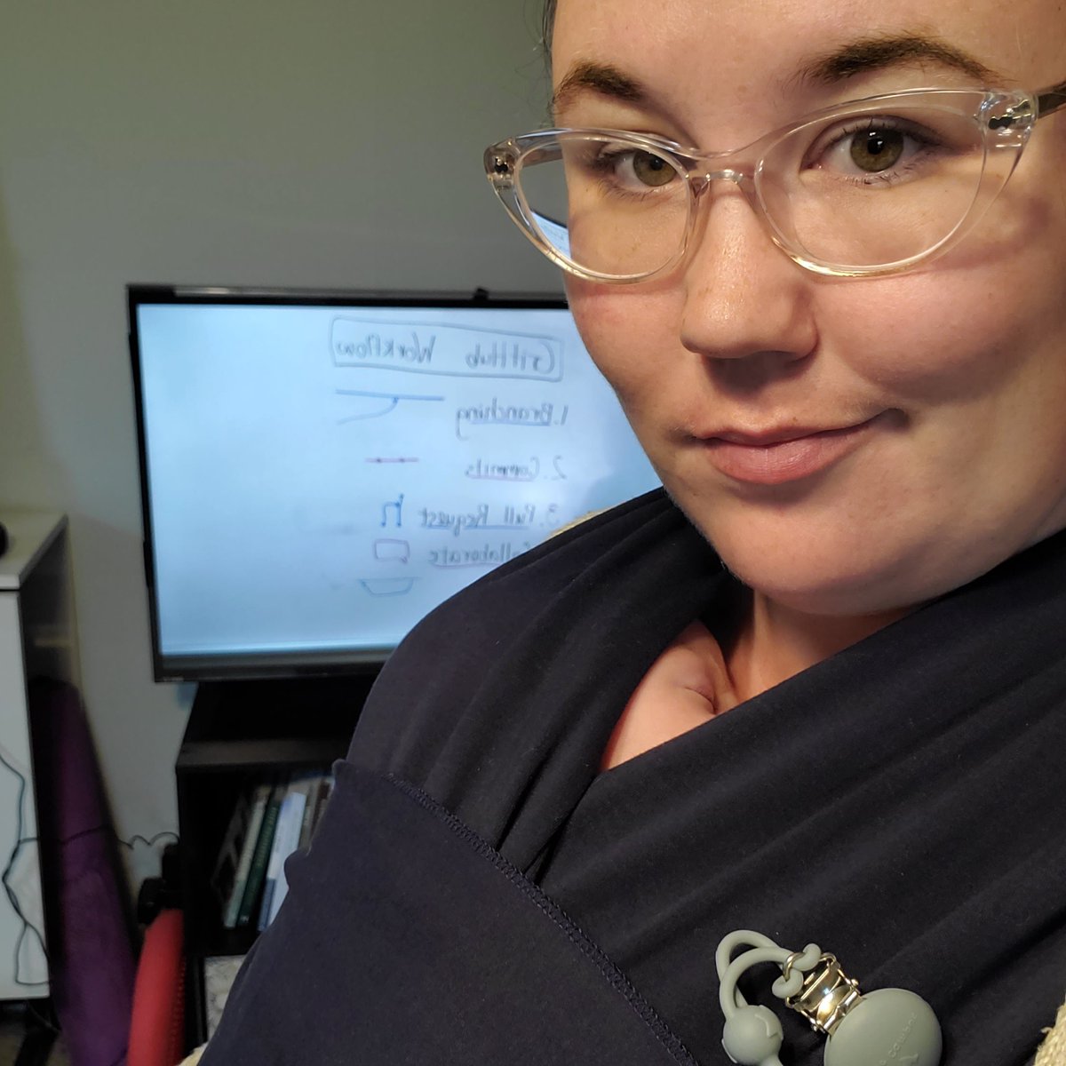 SerenaRue2's tweet photo. He was fighting sleep so hard...until I turned on a @freeCodeCamp video to review Git.
#babycoder #naps #momswhocode #momsintech #WomenWhoCode #100Devs https://t.co/7TPWYPwcHo