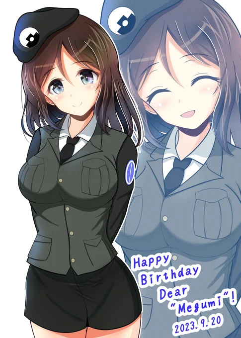 メグミさんお誕生日おめでとうございます大学生ということでちょっとおとなしめなポーズでお祝いさせて頂きます!(*'ω`*)#メグミ生誕祭2023#メグミ生誕祭 