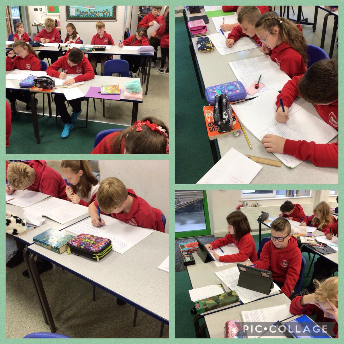 YsgolTycroes's tweet photo. Dosbarth Dulais working creatively on their warning stories. Great use of #Clicker8 to support and enrich writing independently.
#YGTLLC #YGTACL https://t.co/XMHvHiJnRC