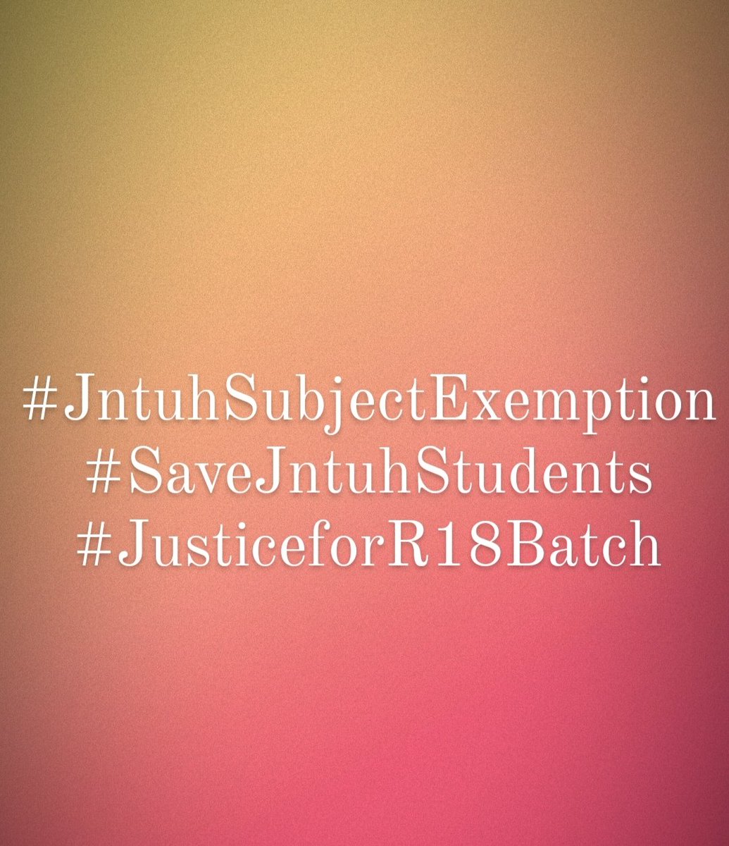 DRaghavaraj's tweet photo. We need 
#JntuhSubjectExemption
#SaveJNTUHStudents 
#AskKTR 
The struggles fo @JNTUH_R18 students continue,and we need your help sir @KTRBRS please ensure #8credits for our batch
@BrsSabithaIndra @DrTamilisaiGuv  @NavinMittal  @V6News @VenkatBalmoor @TV9Telugu https://t.co/VYp58pkkbC