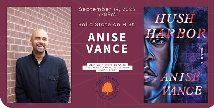 anisevance's tweet photo. 🙌🏾🫶🏾 DC folk! Come through @solidstatedc on H Street tonight -- we'll be chatting about #HushHarbor and oh so many things! Link to register here: https://t.co/lj8JIBBu2E https://t.co/iorftmRoTP