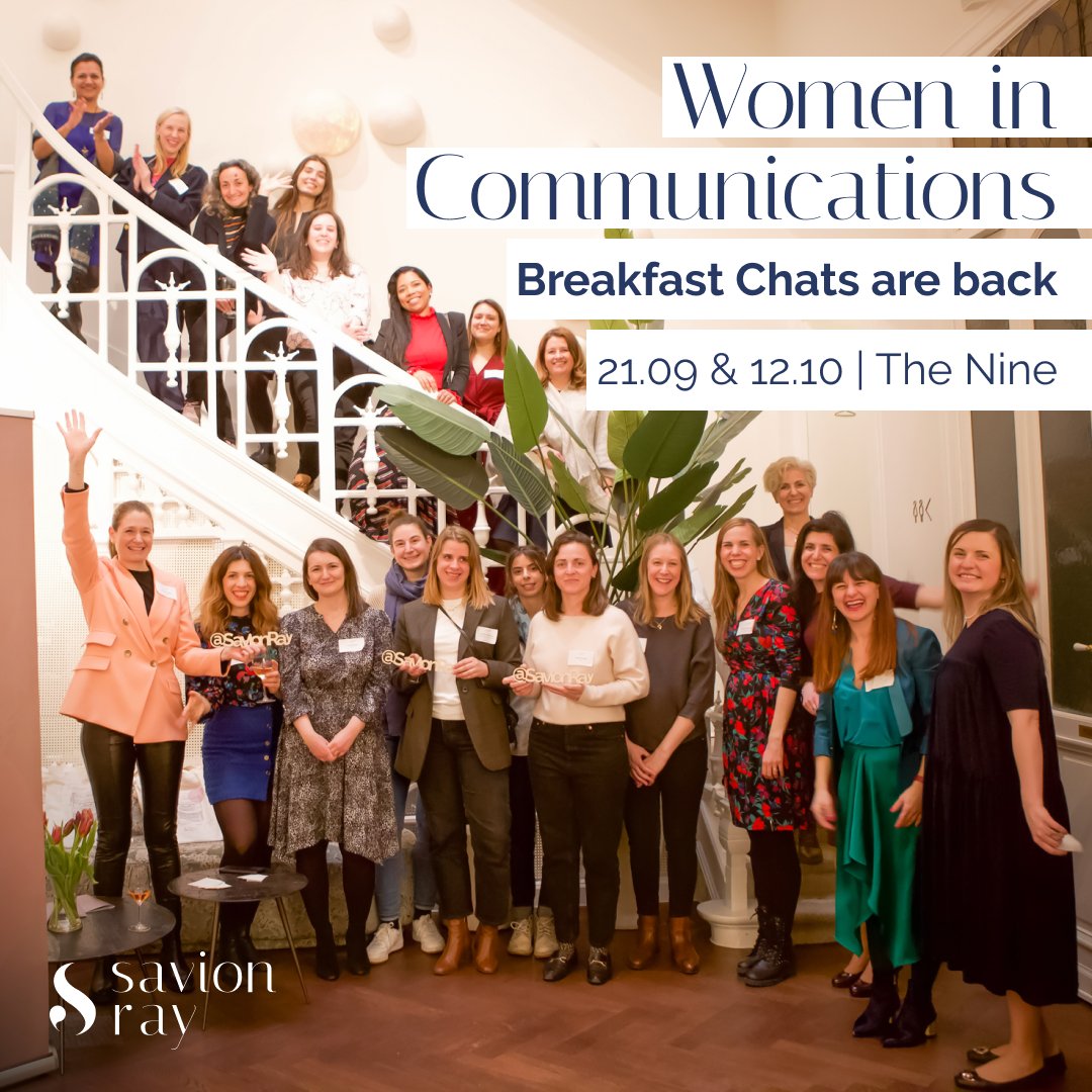 Savion Ray (@savionray) on Twitter photo Our #WomenInComms and #PublicAffairs Breakfast Chats are returning on 21 September and 12 October at The Nine. We are looking forward to insightful discussions in the following weeks, so stay tuned for more updates and sneak peeks from these inspiring sessions. #Networking #Event Our #WomenInComms and #PublicAffairs Breakfast Chats are returning on 21 September and 12 October at The Nine. We are looking forward to insightful discussions in the following weeks, so stay tuned for more updates and sneak peeks from these inspiring sessions. #Networking #Event