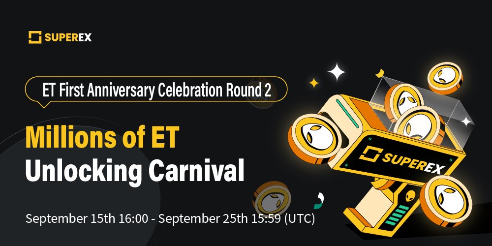 SuperExet's tweet photo. 🥳 Celebrating 👽#ET's 1st Anniversary Round 2: Millions of ET Unlocking Carnival!

100 #TSCS to #giveaway to 10 people

1⃣Follow @SuperExet and @SCS_CHAIN 
2⃣Like, Retweet, and Tag 3 buddies
3⃣Join ET Unlocking Carnival HERE 👉https://t.co/Vg2OqZgsNB
#airdrop #GiveawayAlert https://t.co/LtZ3rJsw8H