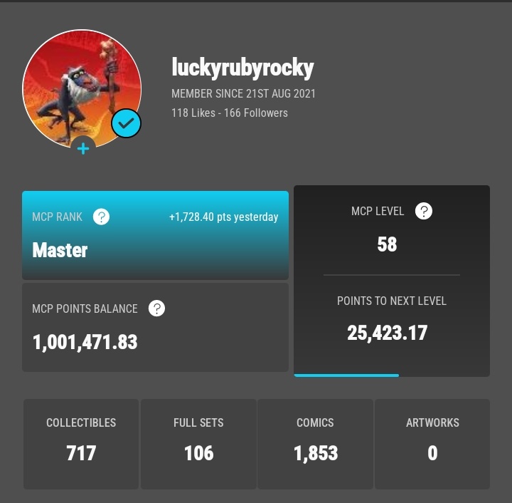 Million points done....
<a href="/veve_official/">VeVe | Digital Collectibles</a> 
#veve
#vevefam
#vevecollectables
#mcp