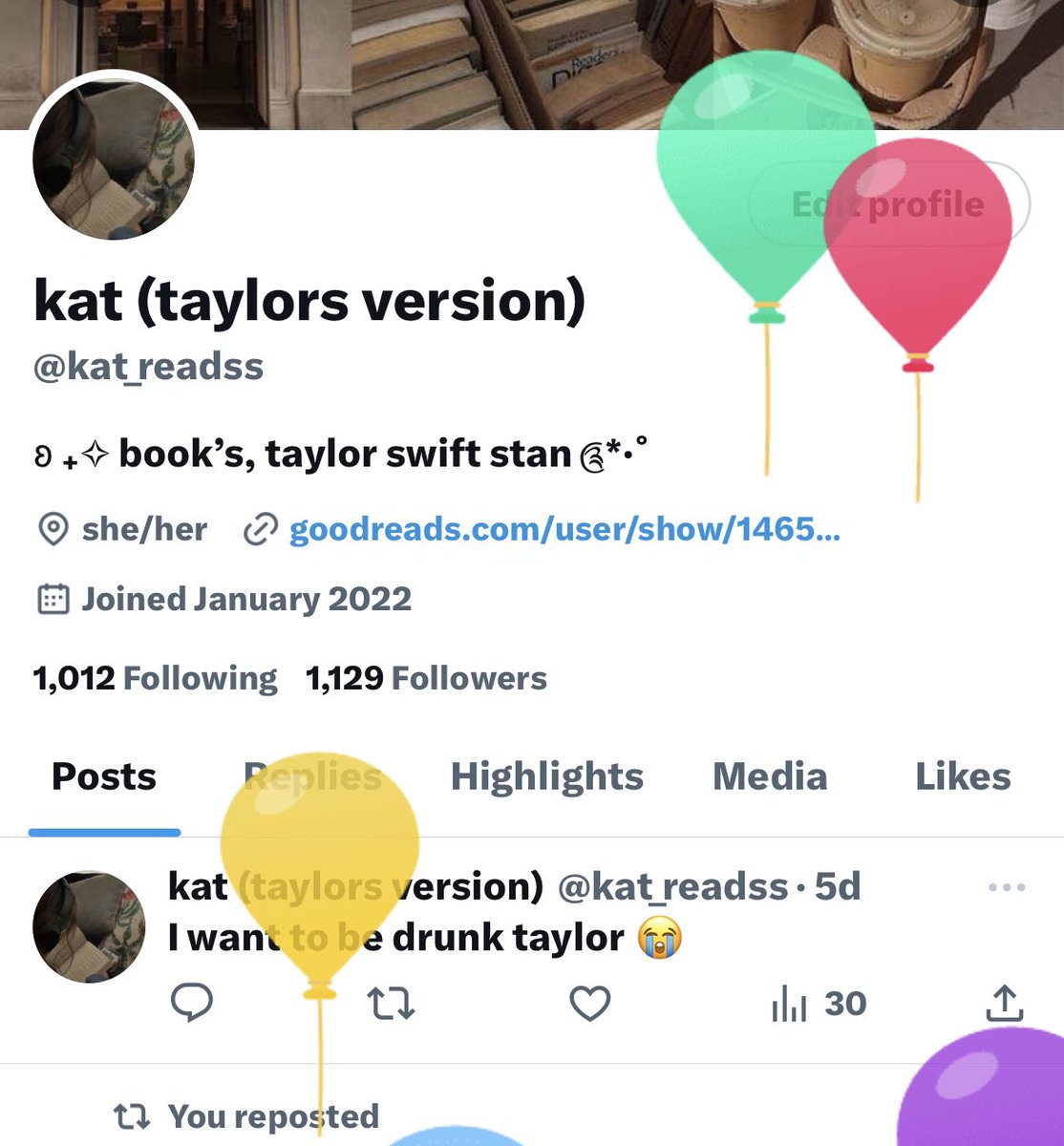 kat_readss's tweet photo. Balloon Day 😌! https://t.co/qsrT1pSn1x