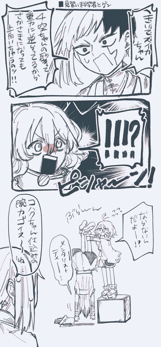 見習い科学者とゲ とセンク~ちゃんの髪 