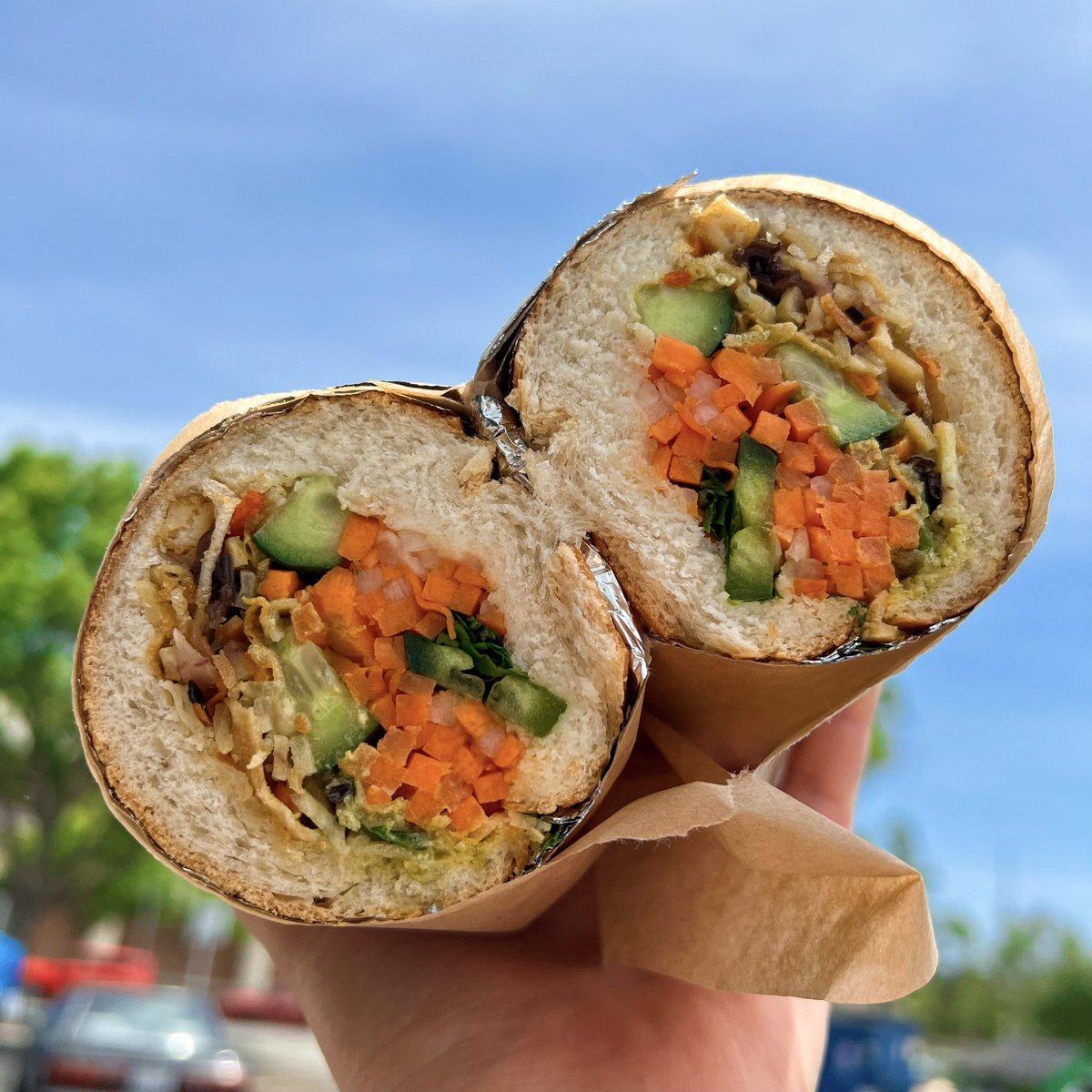 Make today even better with a MBM Veggie Bánh Mì ☀️ Order yours today through Saturday from 10:30 AM to 2 PM 😋