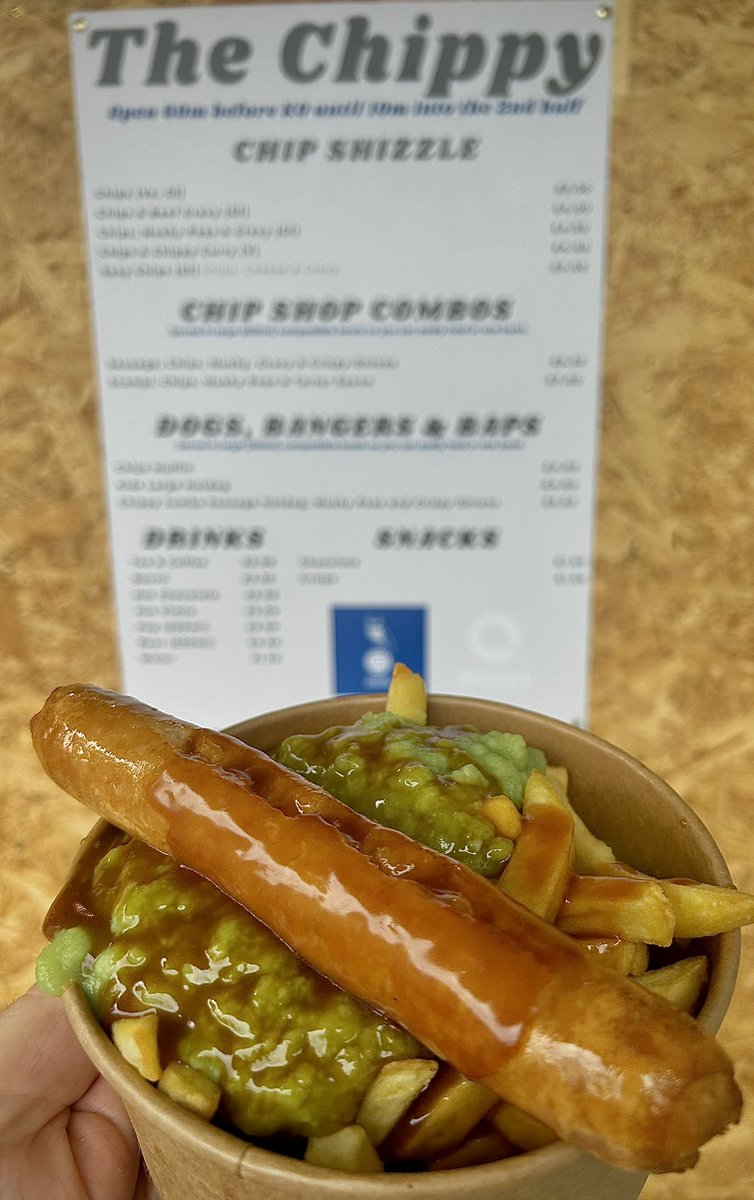 Famous for slinging out kebabs but sometimes it’s best to keep it simple!! 

Chippy feel at Oldham today!! 

<a href="/FootyScran/">Footy Scran</a>